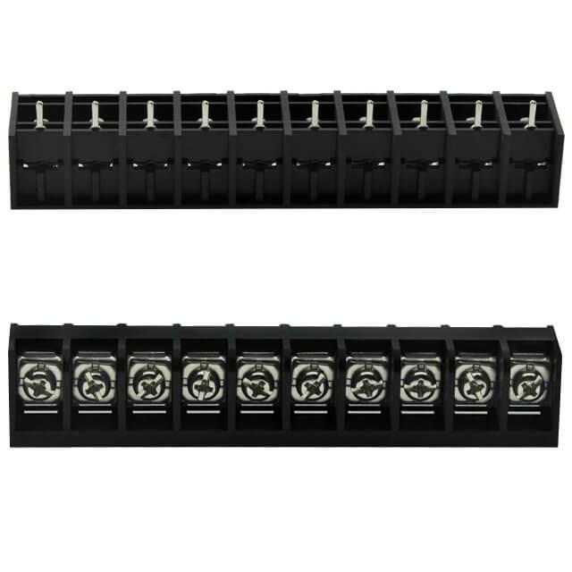 TERM.BLK.11.11MM 10P 180C BARRIER BLOCKS BLACK - DG66S-B-10P-13-00AH