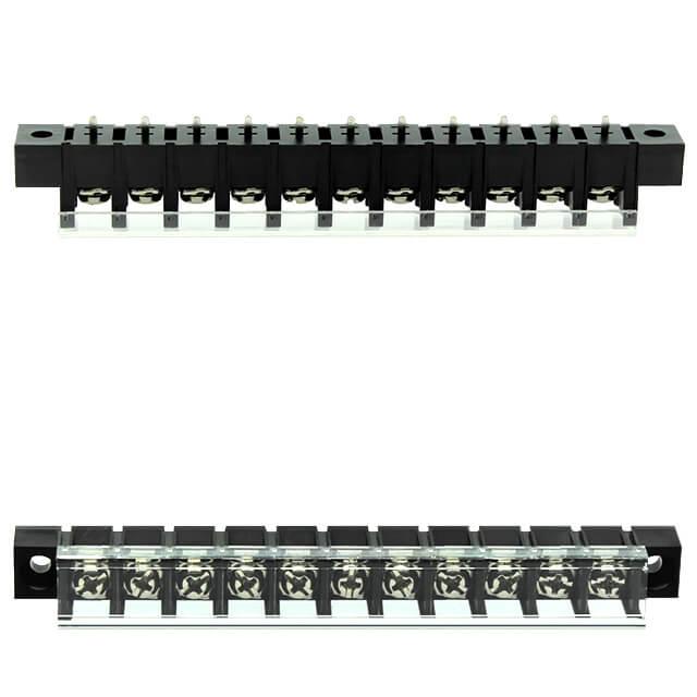 TERM.BLK.10MM 11PIN 180C BARRIER BLACK - DG58C-A-11P-13-00AH