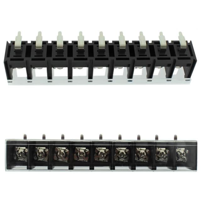 TERM.BLK.13MM 9PIN 90C BARRIER BLACK - DG78R-B-09P-13-00AH