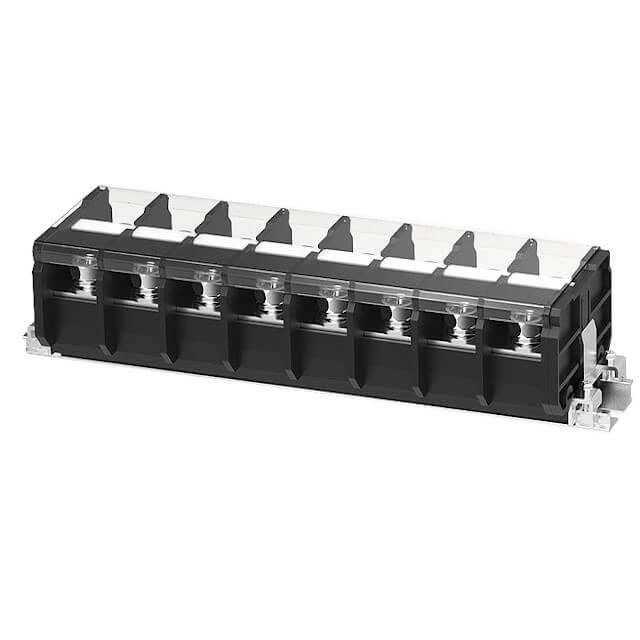 TERM.BLK.27.0MM 2X8P CLOSED BARRIER TERMINAL BLAC