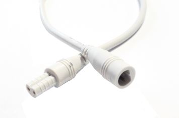 CABLE LED 2PIN MALE AND FEMALE 30CM WHITE - OST-0067-01-MF-WHITE