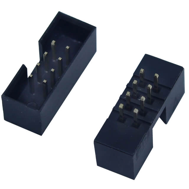 BOX HEADER 8PIN(2x4) 2.00mm THT V/T MALE BLACK - L-KLS1-202B-08-S-B