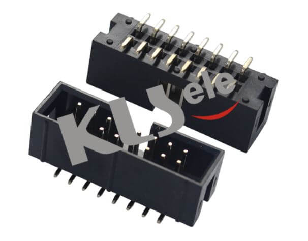 BOX HEADER 16PIN(2x8) 2.54mm SMT V/T MALE WITH CAP - L-KLS1-202-16-TC-B-R