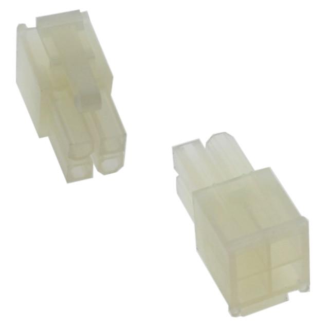 CON.T.B.4.20MM 4PIN(2X2) MALE TRANSPARENT