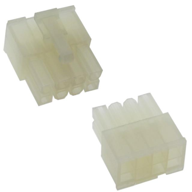 CON.T.B.4.20MM 8PIN(2X4) MALE IVORY