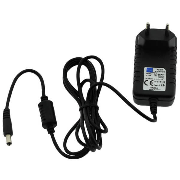 POWER SUPPLY 9V 1A 1.5M CABLE 2.1MM JACK - SVP-0910-B1