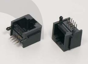 MODULAR JACK THT R/A 8P8C (RJ45,Ethernet) BLACK - L-KLS12-133-8P8C-W-1-01