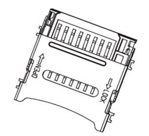 CONNECTOR MICRO SD 8PIN RIGHT ANGLE SMD H1.8