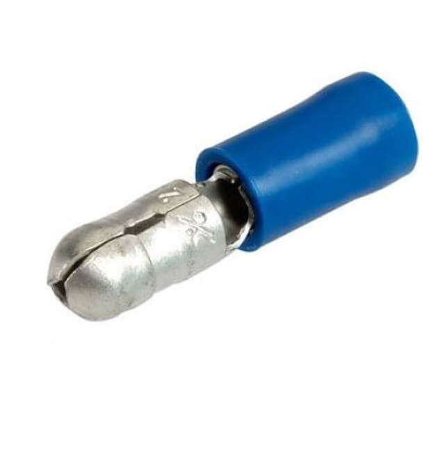 CONNECTOR TERM.BULLET-PRE-INS.4X21MM MALE BLUE - L-KLS8-01111-MPD2-156