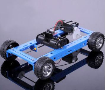 BLUE 4 WHEEL REMOTE CONTROL CAR 20x12x4 CM