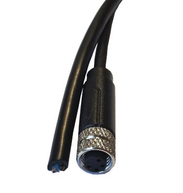 CABLE FEMALE TO WIRE LEAD 3PIN M8A 2Mt IP67 - PM-M8A-03P-FF-SL7A02-00B