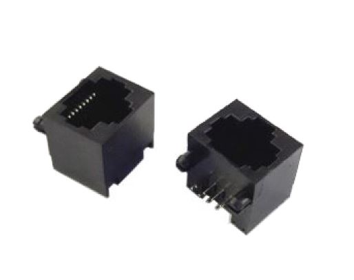 MODULAR JACK THT R/A 8P8C (RJ45) BLACK - L-KLS12-108-8P8C-1X1-0-0