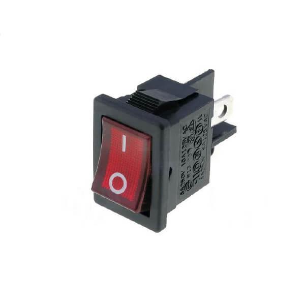 ROCKER SWITCH ON-OFF DPST 220V 8A/250VAC - L-KLS7-024-201013RB