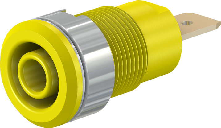 4 MM SAFETY SOCKET YELLOW - 23.3060-24