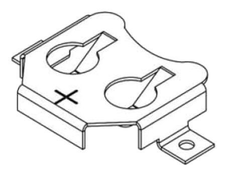 BATTERY HOLDER FOR CR1225 SMD - L-KLS5-CR1220-011-R