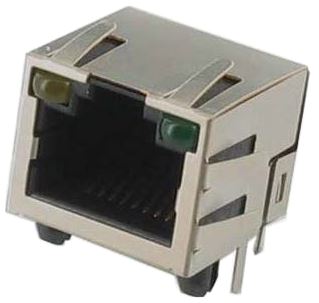 MODULAR JACK THT R/A 8P8C (RJ45,Ethernet) Y/G - 211A-11CAA-R01