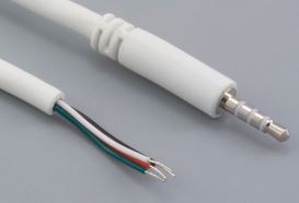 CABLE AUDIO PHONE PLUG 2.5MM WHITE - 10-00331