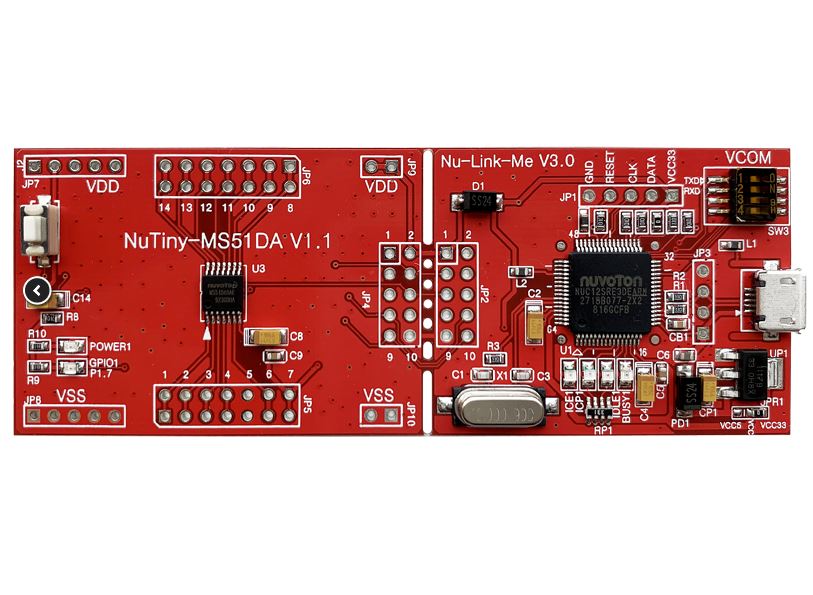 EVAL BOARD FOR MS51DA MCU 8 BIT 8051 - NT-MS51DA