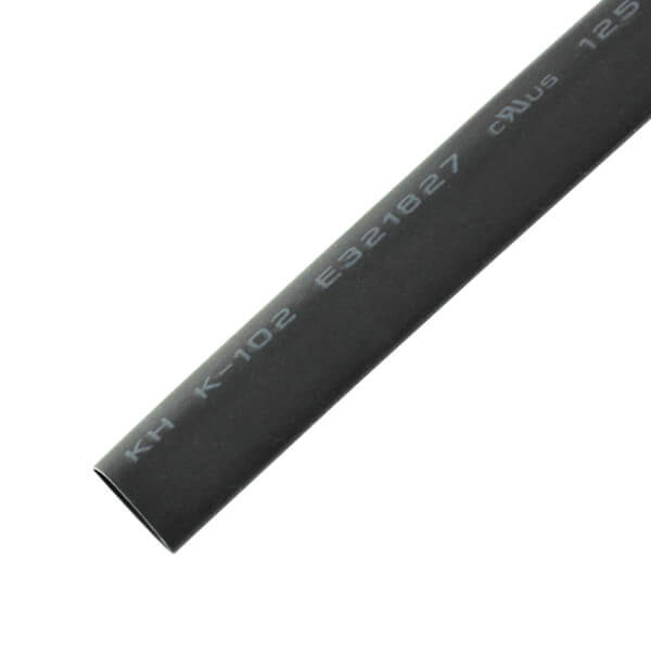 HEAT SHRINK 11.5mm BLACK (MAKARON) 2:1 W/ UL - WOER-R11-BLACK