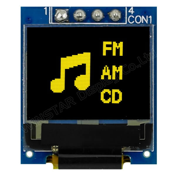 OLED COG 64X48 YELLOW 0.66" - WEA006448ALPP3N00000