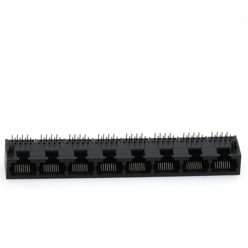 MODULAR JACK THT R/A 10P8C BLACK - L-KLS12-316W-10P8C-1X8-0