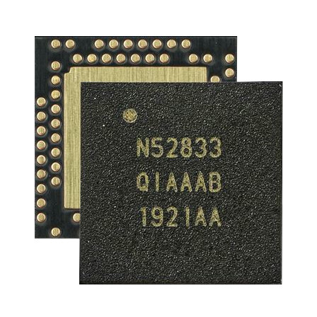 BLUETOOTH IC RF TXRX+MCU ISM>1GHZ 2.4GHz AQFN73 - NRF52833-QIAA-R7