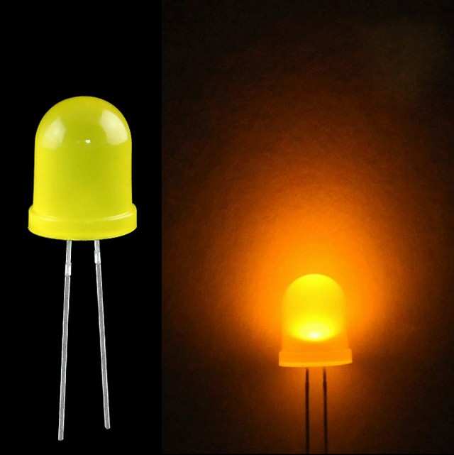 LED 3MM YELLOW 40mcd 45° YELLOW/DIFFUSED - 3Y4HD-Y03