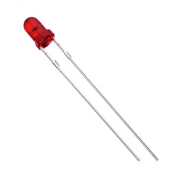 LED 3MM RED 500mcd 25° RED/DIFFUSED - 3004R1D-ALS