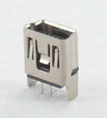 CONNECTOR MINI USB 2.0 B TYPE 5PIN THT V/T W/O PEG - 202D-FBN0-R