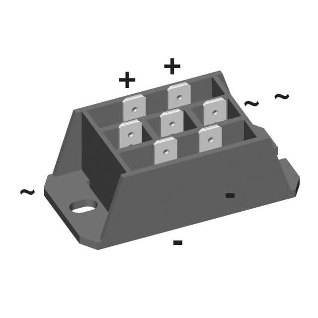 DIODE BRIDGE 45A 1800V 3PH FO-F CHASSIS - VUO30-18NO3