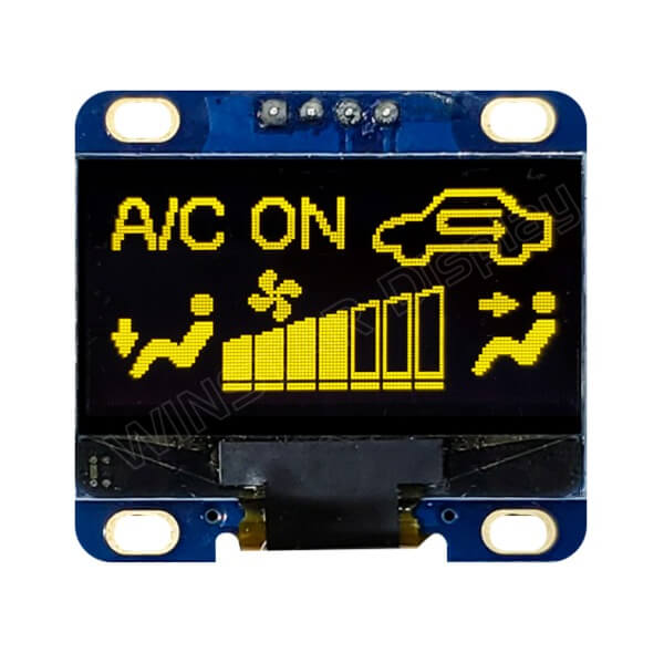 OLED COG 128X64 YELLOW 1.28" - WEA012864LLPP3N00000