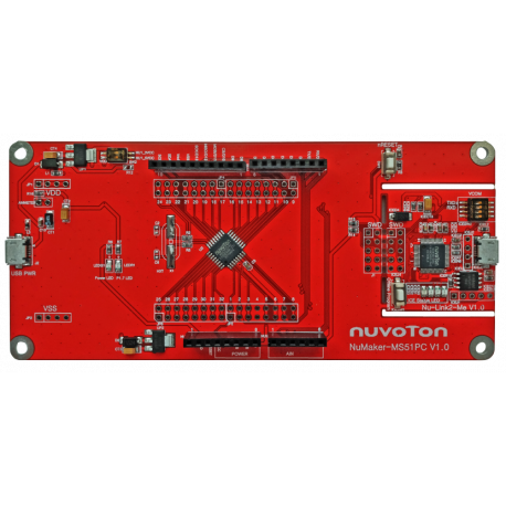 EVAL BOARD FOR MS51PC MCU 8 BIT 8051 - NK-MS51PC