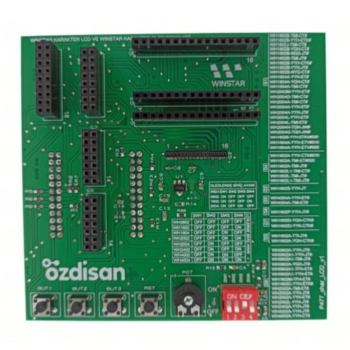 WINSTAR EVAL BOARD V1 CHARACTER-OLED LCD 3.3V