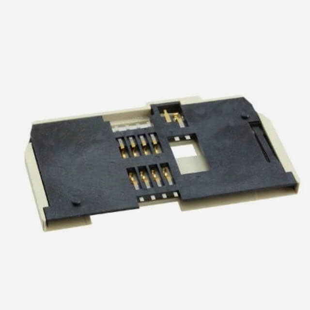 CONNECTOR SMART CARD PUSH-PULL R/A - 7312P0225A13LF-