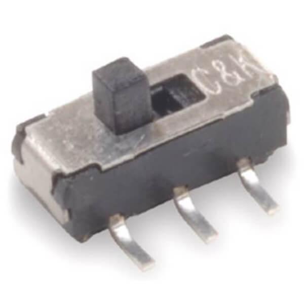 SWITCH SLIDE 2P2T 300mA 6V On-On SMT V/T