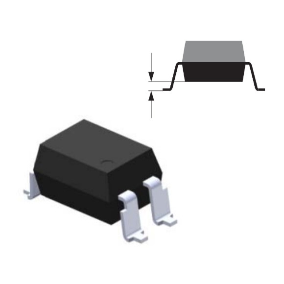 IC-817 OPTOISOLATOR 5KV TRANS 4PIN SMD - EL817S(B)(TA)-F