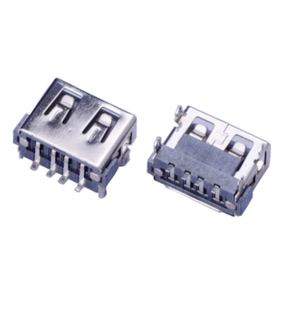 CONNECTOR USB A TYPE 4P SMT FEMALE - L-KLS1-1182-B