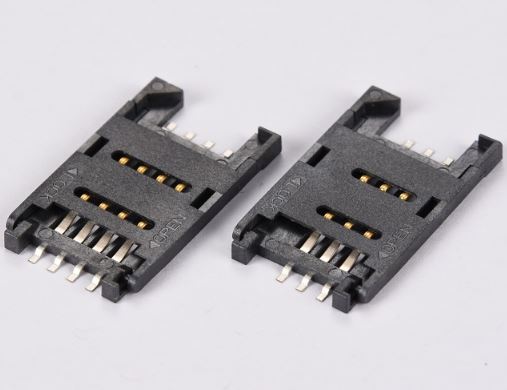 CONNECTOR SIM CARD 6PIN RIGHT ANGLE - L-KLS1-SIM-010A-H2.5-6P1