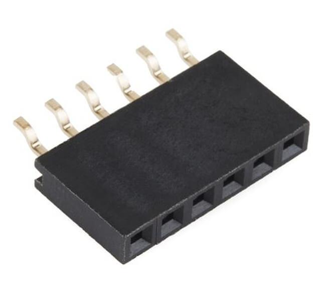 FEMALE HEADER 8PIN(1x8) 2.54mm SMT V/T TAPE&REEL