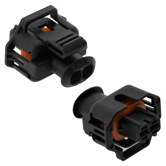 CONNECTOR 2P 2.8MM FEMALE BLACK AUTOMOTIVE - CKK7026-3.5-21B