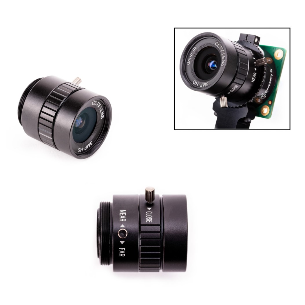 RASPBERRY Pi GENİŞ AÇI LENS 6mm ORJİNAL