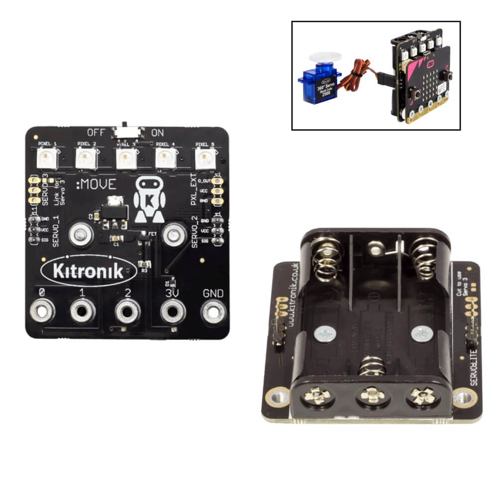 MICRO:BIT MOVE MINI KITRONIC SERVO LITE ORJİNAL