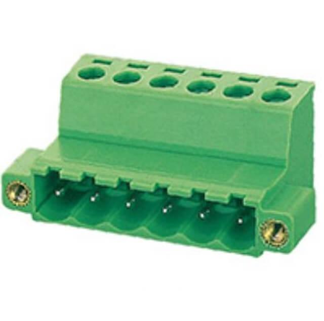 TERM.BLK.5.08MM 6P MALE GREEN - 2EDGKRP-5.08-06P-14-00AH