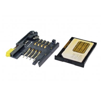 CONN.SIM CARD WITH SWITCH 8PIN WITH TRAY 115-00004 - 115T-BAA1