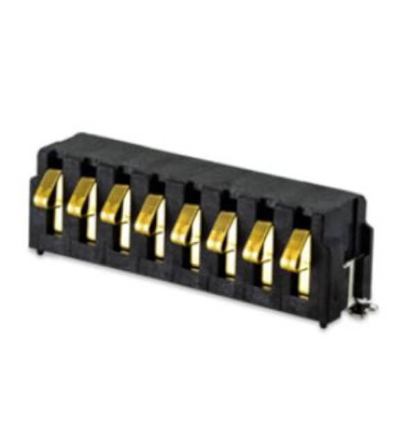 SPRING BATTERY 8PIN 2.50MM R/A H:6.50MM - 304C-652508