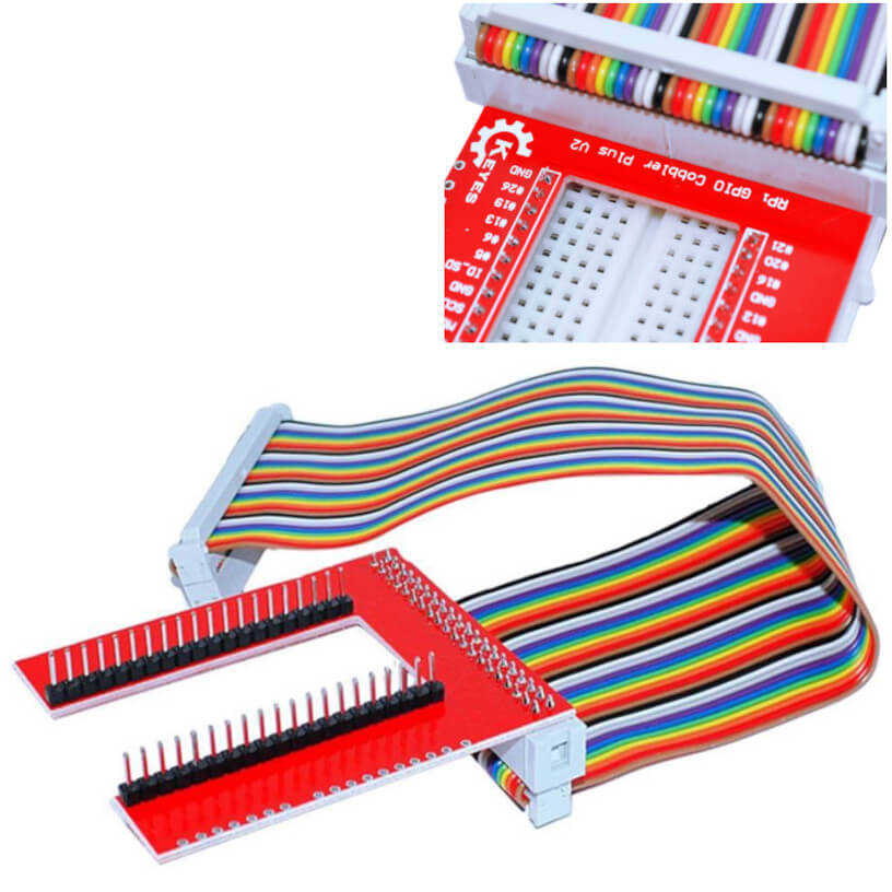 3 GPIO EXTENSION DIY KIT 40P RAINBOW LINE GPIO V2