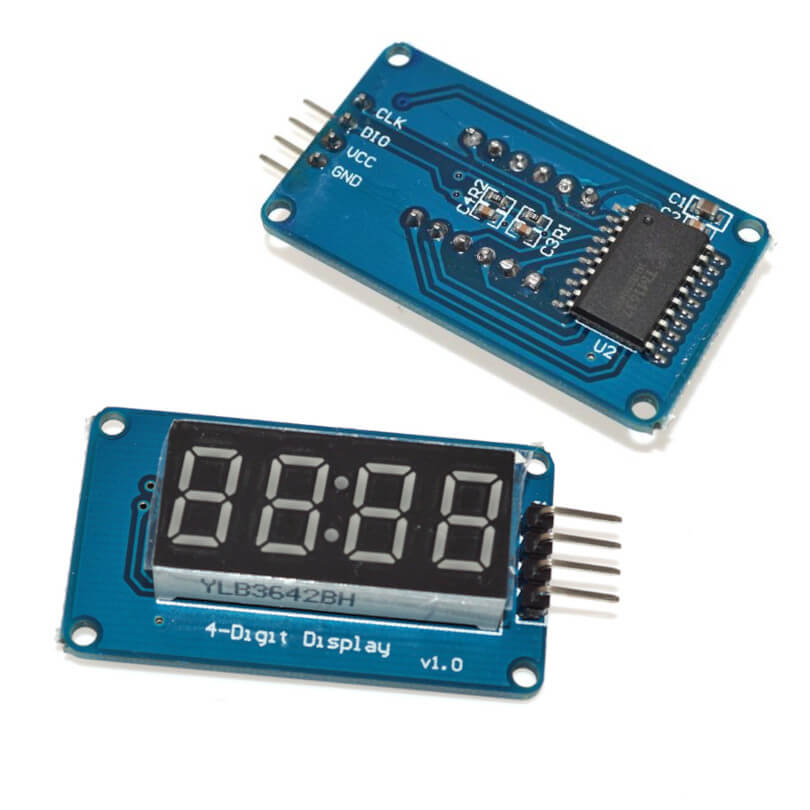 4 DIGITS 7 SEGMENTS TM1637 DIGITAL TUBE LED CLOCK