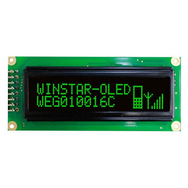 OLED GRAPHIC 100X16 GREEN 2.4" - WEG010016CGPP5N00000