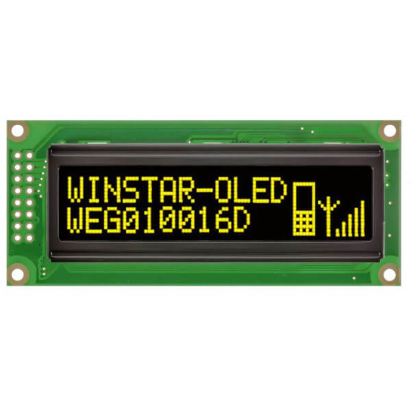 OLED GRAPHIC 100X16 YELLOW 2.4" - WEG010016DLPP5N00000