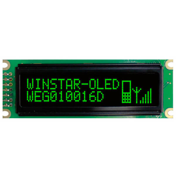 OLED GRAPHIC 100X16 GREEN 2.4" - WEG010016DGPP5N00000